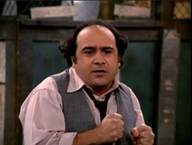 Na televisão, ele ganhou fama mundial como Louie De Palma na série 