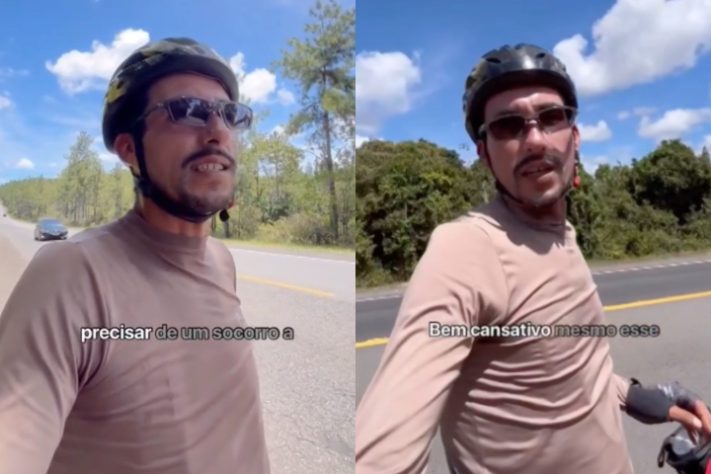 Ciclista percorre 12 mil km por 11 estados com cachorra após superar câncer em estágio terminal - Montagem/Reprodução/Redes Sociais