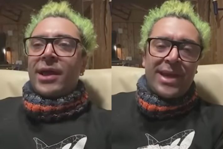 Ítalo Garcia Alves, Guia turístico brasileiro levou um susto e quase foi engolido por baleia-jubarte na Noruega - Montagem/Reprodução/Record TV