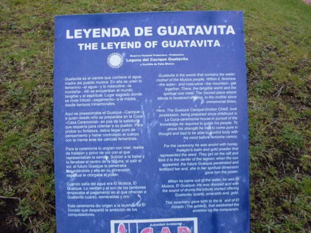 Lago Guatavita, Sesquilé, Colômbia – Wikimedia Commons/Masanalv