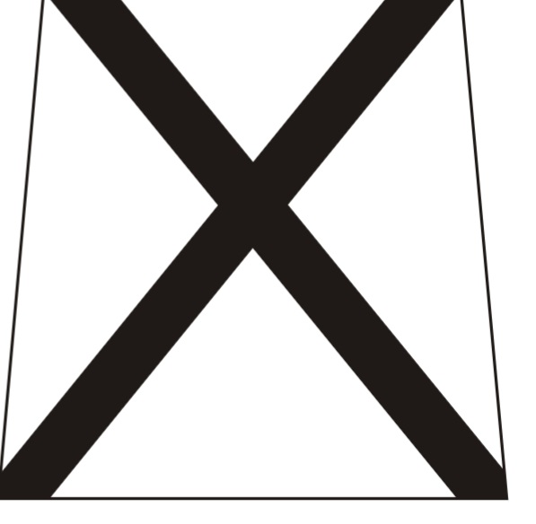 Cruz de Santo André – Em forma de “X”, refere-se ao martírio do apóstolo André, que, segundo a tradição, foi crucificado dessa maneira. Simboliza humildade e sofrimento.