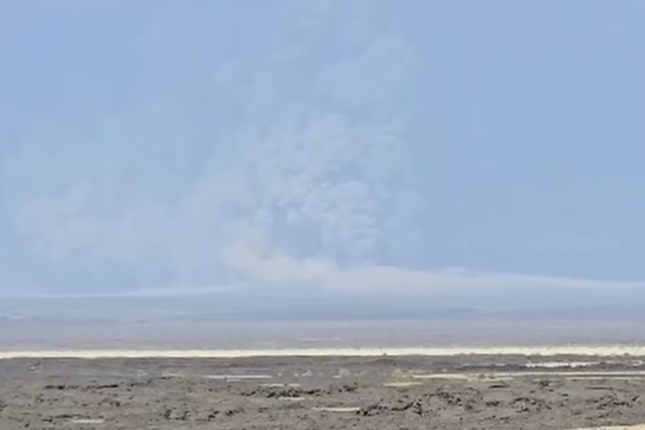 Vulcão na Etiópia entra em erupção pela 1ª vez em 12 mil anos - Reprodução/YouTube Associated Press