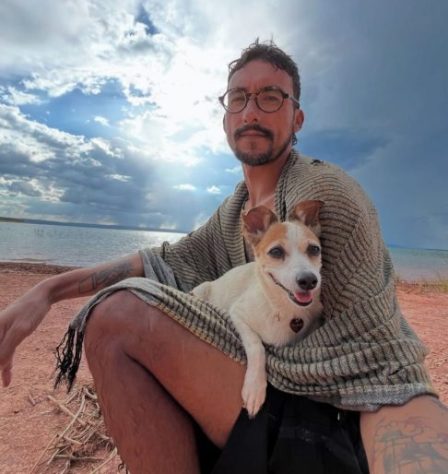 Ciclista percorre 12 mil km por 11 estados com cachorra após superar câncer em estágio terminal - Reprodução @ociclistaviajante