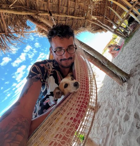 Ciclista percorre 12 mil km por 11 estados com cachorra após superar câncer em estágio terminal - Reprodução @ociclistaviajante