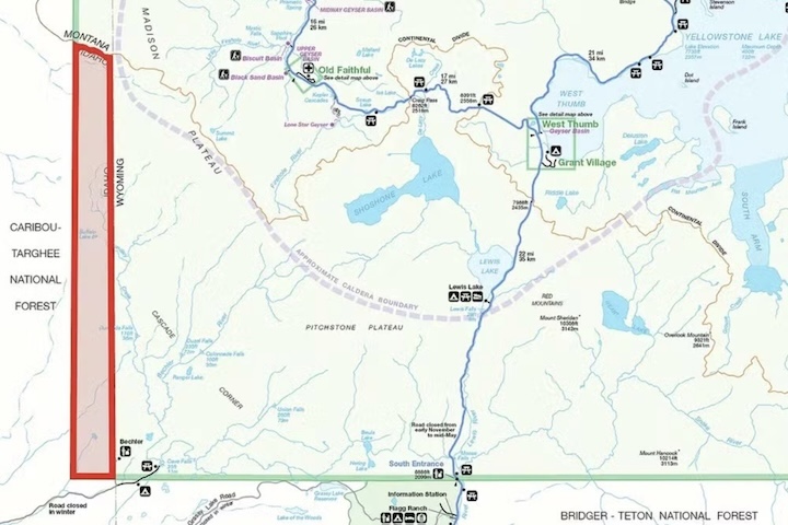 A área em questão tem cerca de 130 quilômetros quadrados e fica localizada na divisa com Idaho.