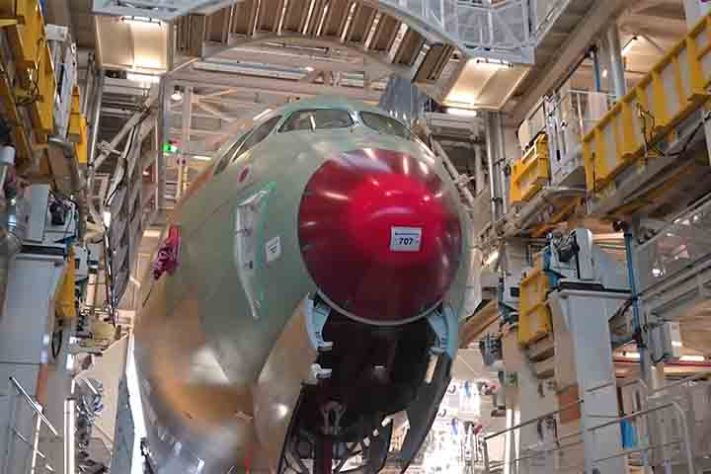 Airbus A350-1000ULR, da companhia aérea australiana Qantas - Reprodução do Youtube canal Simple Flying