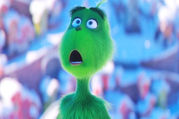 Animação, O Grinch (2018)) - Grinch , criatura verde e mesquinha que odeia o espírito de Natal - Reprodução do Youtube Canal Universal Pictures Brasil