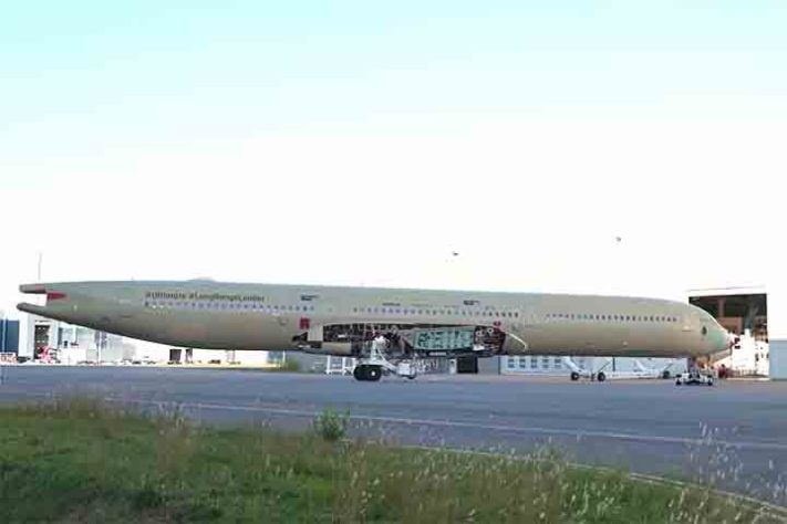 Airbus A350-1000ULR, da companhia aérea australiana Qantas - Reprodução do Youtube canal Simple Flying