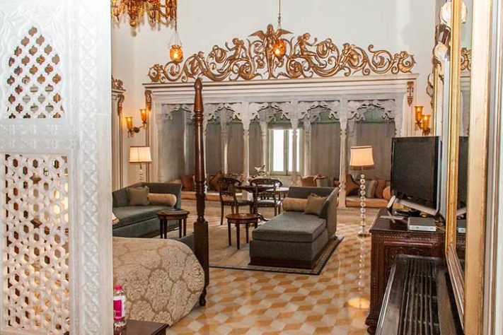 Taj Lake Palace, hotel histórico de luxo na Índia, no Lago Pichola, em Udaipur - Reprodução do Flickr Arnie Papp