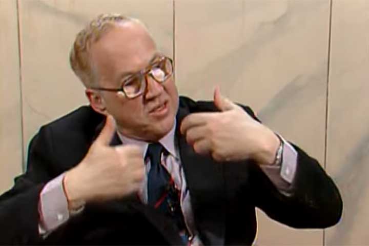 Paulo Francis (Franz Paul Trannin da Matta Heilborn), jornalista, crítico de teatro, diretor e escritor brasileiro - Reprodução do Youtube