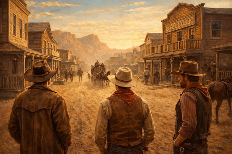 O western consolidou a identidade do cinema americano ao retratar fronteiras, duelos, pistoleiros e vastas paisagens que moldaram o imaginário coletivo. O gênero criou mitos, renovou narrativas e influenciou incontáveis filmes posteriores. - 