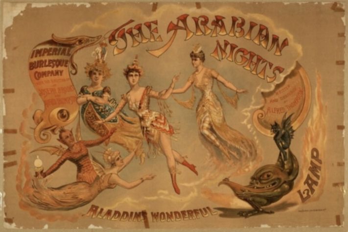 Aladdin teve inúmeras adaptações ao longo dos anos - Domínio Público