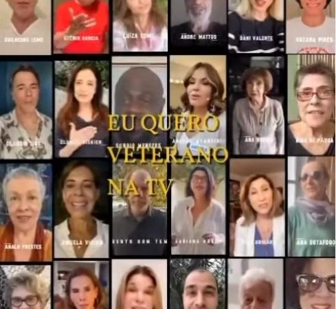 Artistas veteranos lançam campanha por mais espaço na TV
