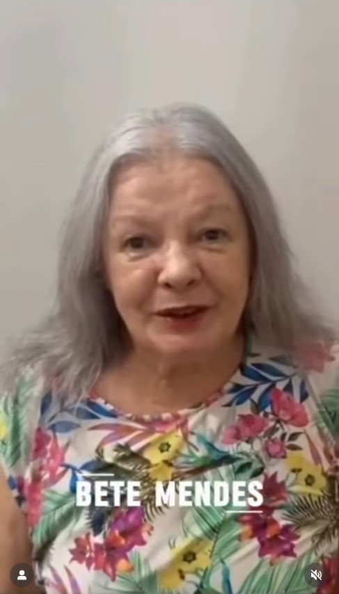 Bete Mendes - é uma atriz com destaque no cinema e na televisão brasileira a partir dos anos 1970, com trabalhos relevantes em novelas e filmes. Sua última participação em novela foi em “Garota do Momento”, exibida em 2024.

