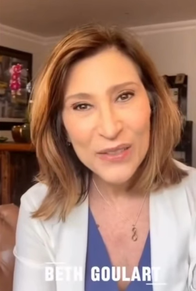 Beth Goulart - filha dos lendários Nicette Bruno e Paulo Goulart, também integra o manifesto. Com carreira iniciada nos anos 1970, participou de clássicos como 