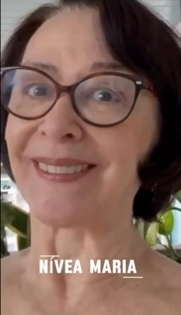 Nívea Maria - com longa trajetória em novelas, cinema e teatro, participou do elenco de 