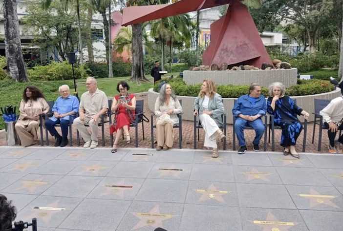 Estrelas da TV Globo tem nomes incluídos na Calçada da Fama da emissora - Fábio Rocha/Globo