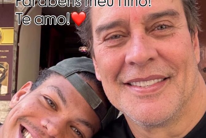 Marcello Antony celebra aniversário de 23 anos do filho Francisco