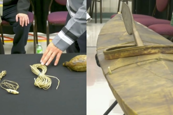 Após um século, artefatos indígenas são devolvidos pelo Vaticano a comunidades do Canadá - Montagem/Reprodução