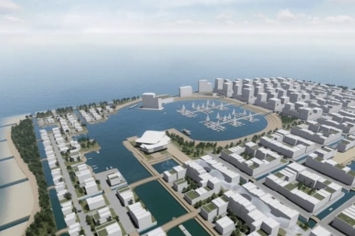 Projeto de bairro flutuante da empresa Blue21 - Divulgação/Blue21