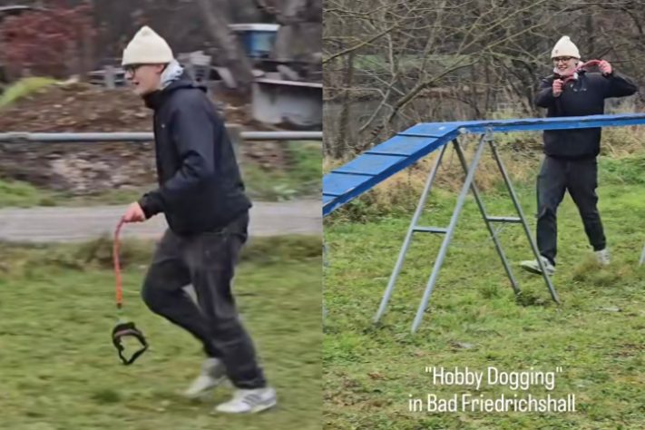 'Hobby Dogging', prática de passear com cães invisíveis ganha adeptos na Alemanha - Reprodução/Instagram