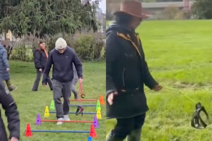 'Hobby Dogging', prática de passear com cães invisíveis ganha adeptos na Alemanha - Reprodução/Redes Sociais