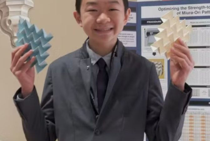 Origami “super-resistente” faz adolescente ganhar R$ 133 mil em desafio científico