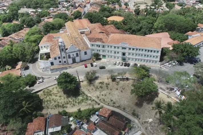 Vista aérea do Alto da Sé, no Sítio Histórico de Olinda - Reprodução/TV Globo