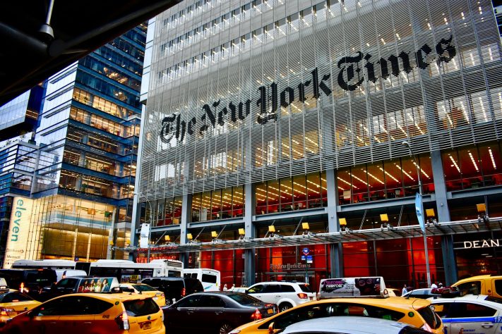 Prédio do The New York Times - Andres Oropeza/Unsplash