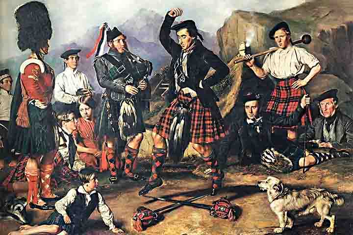 Kilt, saia tradicional usada por homens na Escócia - Domínio Público/Wikimédia Commons