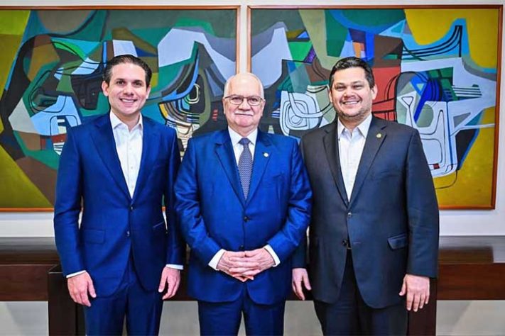 Hugo Motta e Davi Alcolumbre - os presidentes da Câmara dos Deputados e do Senado