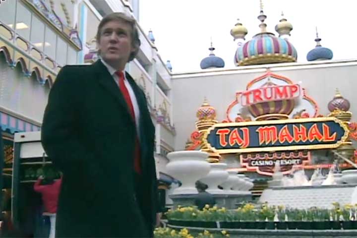 Trump Taj Mahal - Os negócios de Donald Trump - Reprodução do Youtube