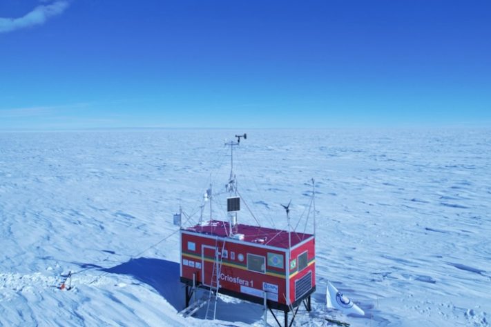 Laboratório brasileiro Criosfera 1 é referência global nas pesquisas de interação do clima na Antártica – Arquivo Pessoal