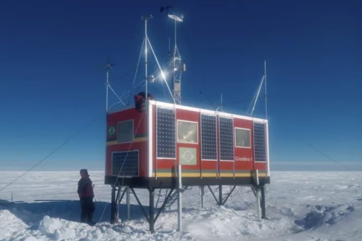 Laboratório brasileiro Criosfera 1 é referência global nas pesquisas de interação do clima na Antártica – Arquivo Pessoal/Heitor Evangelista