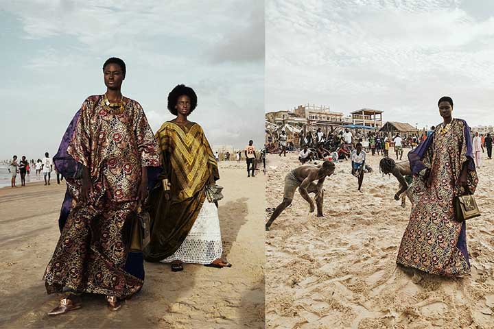 <p>Boubou — Senegal<br />
Roupa longa e solta, comum em várias partes da África Ocidental. Representa elegância e tradição em ocasiões importantes.</p>
