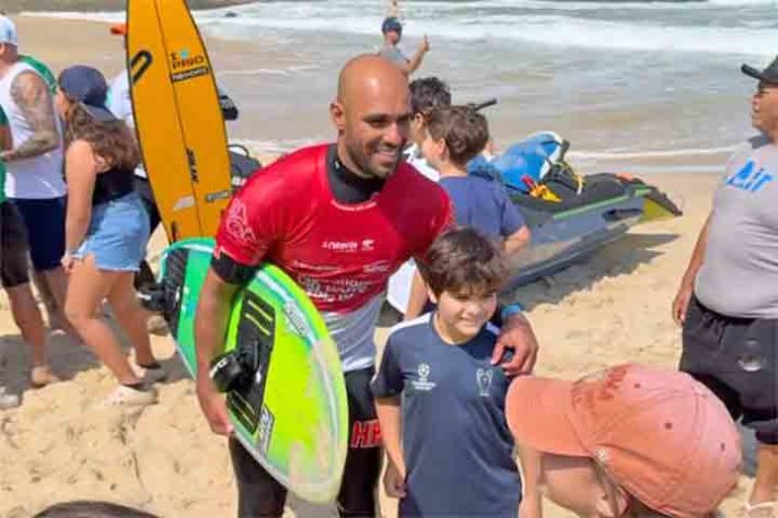 Praia de Nazaré, em Portugal