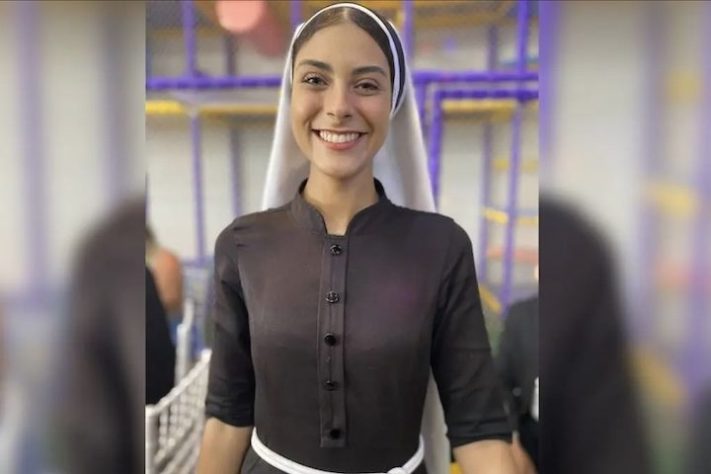 Jovem de Minas Gerais foi apelidada de 'freira mais bonita do mundo' nas redes sociais – Reprodução/Redes Sociais