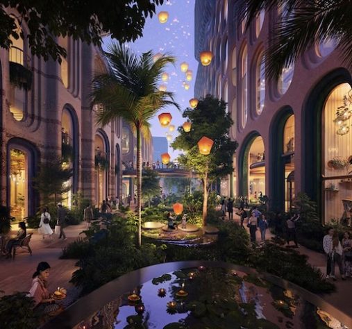 Novo empreendimento em Bangkok foi inspirado nas tradicionais lanternas tailandesas — Divulgação/Heatherwick Studio/Devisual