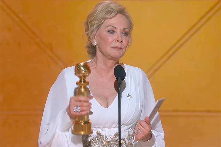 Jean Smart, atriz norte-americana - Reprodução do Youtube Canal Golden Globes