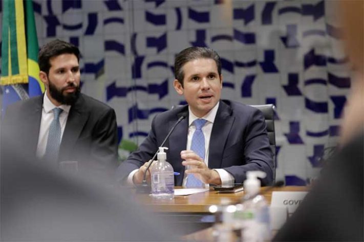 Hugo Motta e Davi Alcolumbre - os presidentes da Câmara dos Deputados e do Senado