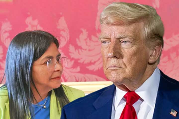 Mesmo com a posse de Delcy Rodríguez, o presidente dos Estados Unidos, Donald Trump, declarou reiteradas vezes que não descarta uma ampliação da intervenção caso o regime venezuelano se recuse a cooperar. 
