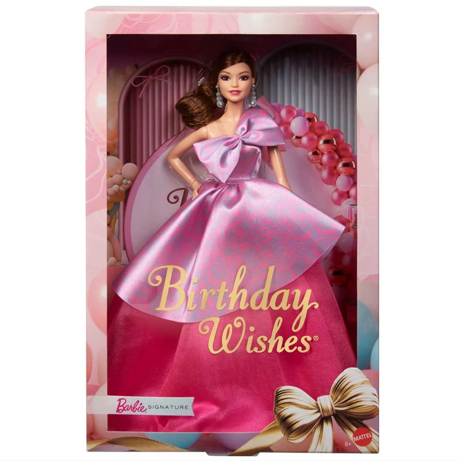 Barbie Birthday Wishes - Linha comemorativa criada para celebrar aniversários. Apesar de recorrente, é oficialmente classificada como edição especial comemorativa, com embalagem e design diferenciados.