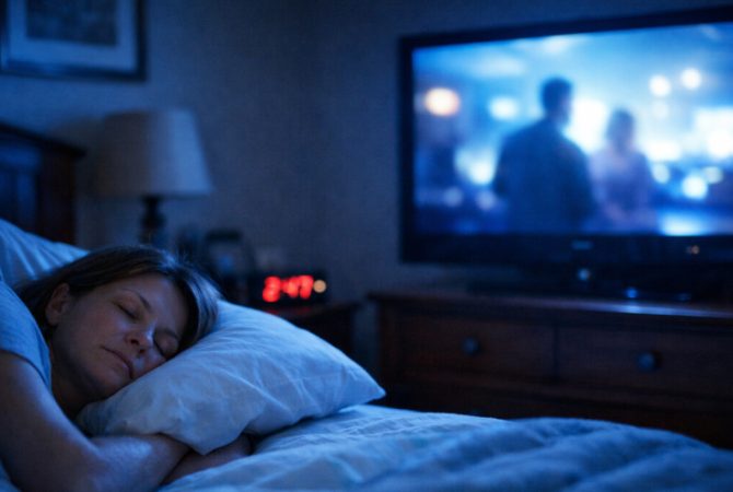 Dormir com a TV ligada faz mal? Descubra o que acontece com o corpo