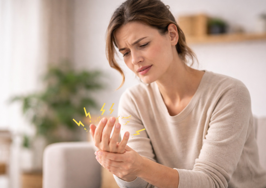 É importante observar a frequência e a intensidade dessas sensações. Quando se tornam repetidas ou dolorosas, merecem atenção. Choques acompanhados de fraqueza, dormência persistente ou perda de força podem indicar problemas neurológicos.