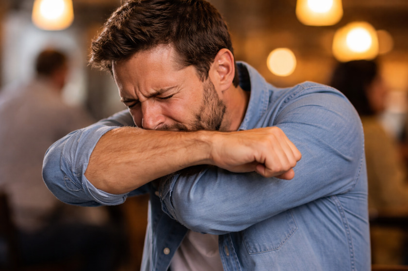 <p>O espirro é um reflexo natural do corpo para expulsar partículas irritantes das vias respiratórias. Poeira, vírus, bactérias e alergênos são eliminados com esse mecanismo automático.</p>
