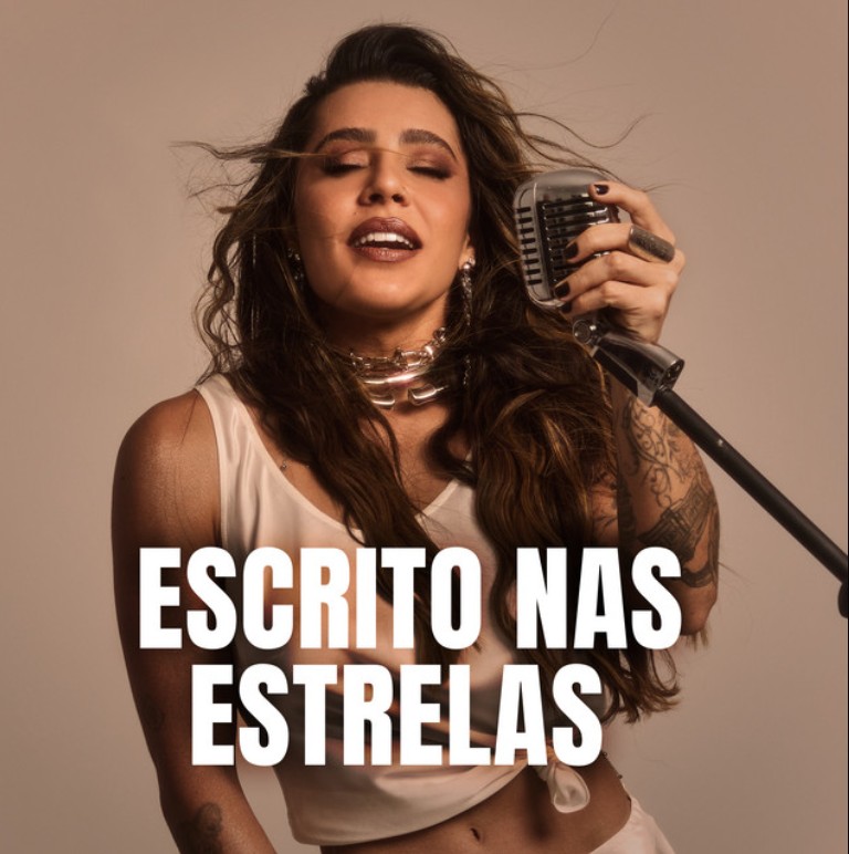 A música “Escrito nas Estrelas”, regravação de um clássico lançado originalmente em 1985, alcançou destaque no Billboard Brasil Hot 100, entrou no ranking Global 200 da Billboard internacional e chegou a liderar, em 2024, o ranking de músicas mais ouvidas do Spotify Brasil.
