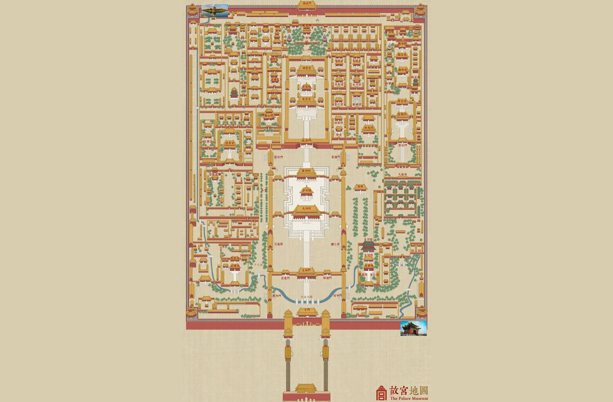 <p>O complexo, que ocupa 720 mil metros quadrados e quase 1.000 edifícios entre pátios e corredores, tem construções que seguiram um eixo central rigoroso, refletindo a hierarquia social. Assim, cada detalhe da estrutura reforça a ideia de que o imperador era o elo entre o céu e a terra.</p>

