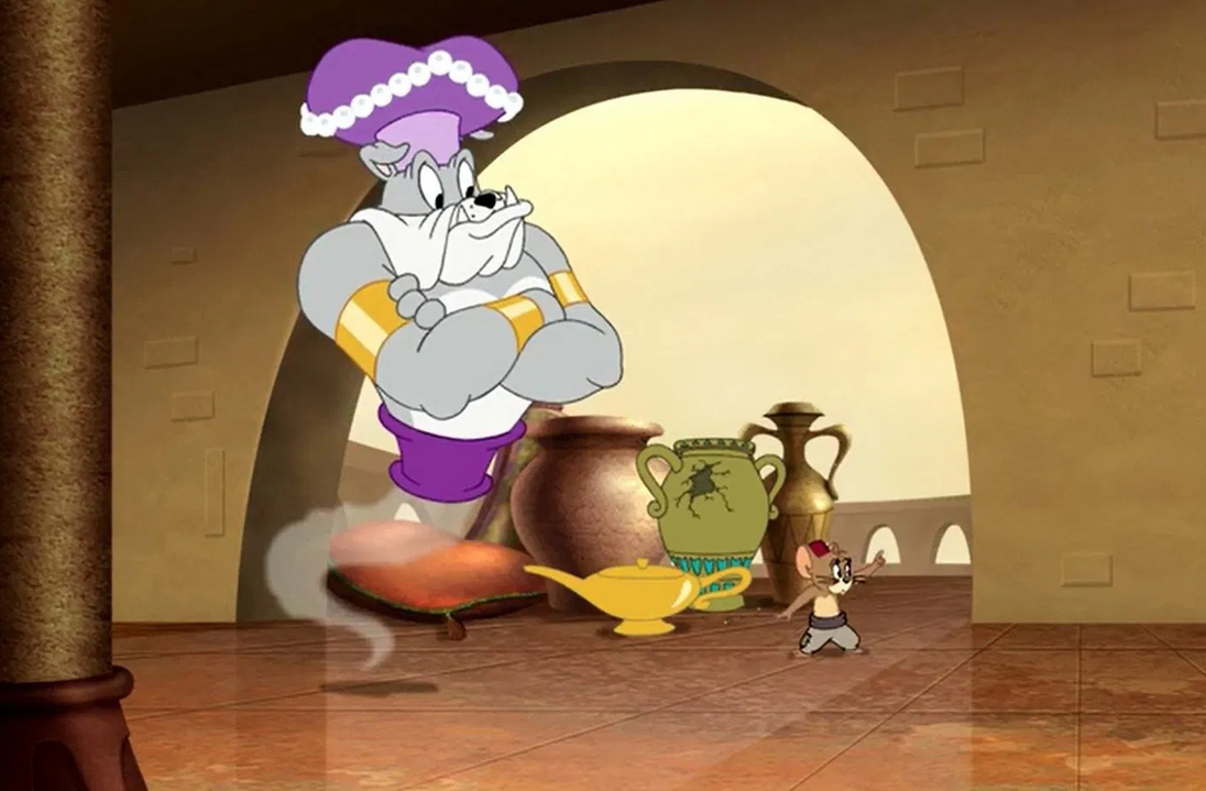 Até mesmo Tom e Jerry prestaram homenagem à série, mostrando como Jeannie havia se tornado um ícone cultural além da televisão. Eles lançaram dois episódios: “I Dream of Cheezy” e “I Dream of Meanie”.