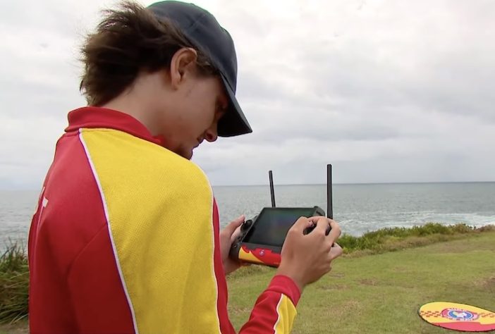 Monitoramento com drone em praias da Austrália – Reprodução