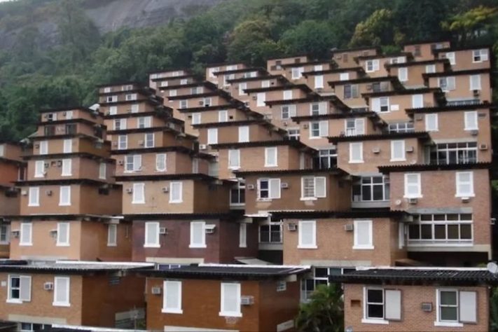 Parque Maria Cândida Pareto, condomínio de luxo com estética de favela chama a atenção no Rio de Janeiro – Reprodução/Redes sociais